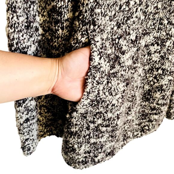 & Other Stories Boucle Wool Turtleneck Sweater Jumper Brown White Small - Picture 9 of 9